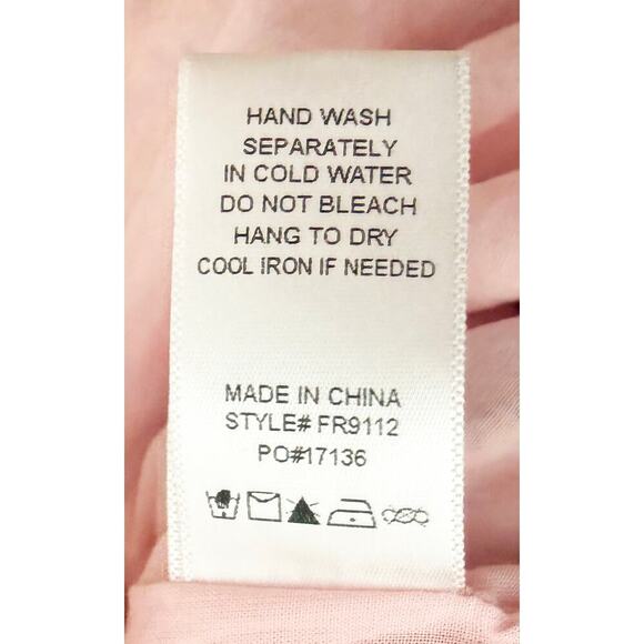 Fate Women's Floral Button Front Romper Elastic Waist Puff Sleeve Tie Belt NWT M - Picture 12 of 13